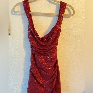 Red homecoming dress